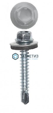 Саморез окраш.кров. 4,8х35 /7004/ (200 шт/уп) D |  «ТАТМЕТИЗ» Саморез окраш.кров. 4,8х35 /7004/ (200 шт/уп) D -  магазин крепежа «ТАТМЕТИЗ»