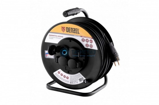 Удлинитель силовой на катушке, 4х50м, КГ 3х1,5 мм, 16А, тип УХз-16// Denzel |  «ТАТМЕТИЗ» Удлинитель силовой на катушке, 4х50м, КГ 3х1,5 мм, 16А, тип УХз-16// Denzel -  магазин крепежа «ТАТМЕТИЗ»