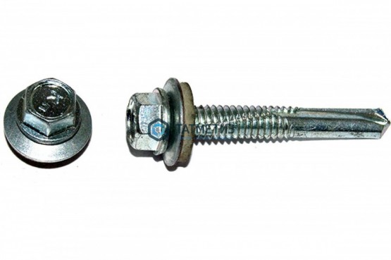 Саморез кровельный 5,5x 38 св №5  (2200 шт/уп)  KК |  «ТАТМЕТИЗ» Саморез кровельный 5,5x 38 св №5  (2200 шт/уп)  KК -  магазин крепежа «ТАТМЕТИЗ»