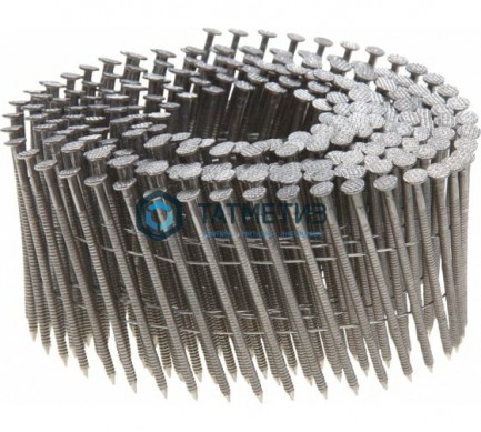 Гвозди с кольцевой накаткой на кассетах  3,1 х 70  (250 шт/кас, 6000 шт/кор)  BKRI  (ершеные) |  «ТАТМЕТИЗ» Гвозди с кольцевой накаткой на кассетах  3,1 х 70  (250 шт/кас, 6000 шт/кор)  BKRI  (ершеные) -  магазин крепежа «ТАТМЕТИЗ»