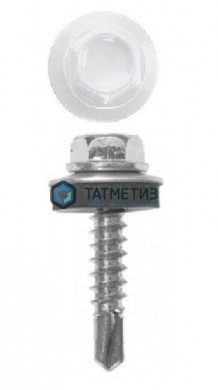 Саморез окраш.кров. 5,5х19 /9003/  (250 шт/уп)  МК -  магазин крепежа «ТАТМЕТИЗ»