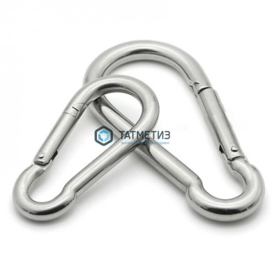 Карабин DIN 5299C  4  (100 шт/уп) ТК |  «ТАТМЕТИЗ» Карабин DIN 5299C  4  (100 шт/уп) ТК -  магазин крепежа «ТАТМЕТИЗ»