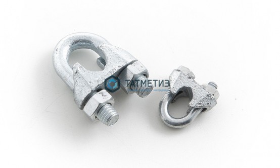 Зажим троса DIN 741 14  КТ |  «ТАТМЕТИЗ» Зажим троса DIN 741 14  КТ -  магазин крепежа «ТАТМЕТИЗ»