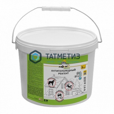 Реагент антигололедный (ведро), 5кг, Nadzor Garden |  «ТАТМЕТИЗ» Реагент антигололедный (ведро), 5кг, Nadzor Garden -  магазин крепежа «ТАТМЕТИЗ»