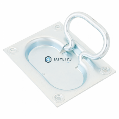 Ручка откидная для погреба скрытая 100х80мм цинк |  «ТАТМЕТИЗ» Ручка откидная для погреба скрытая 100х80мм цинк -  магазин крепежа «ТАТМЕТИЗ»