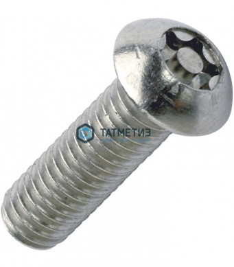 Винт 10х60 антивандальный с полукруглой головкой, шлиц TORX-PIN АРТ 9121 А2 TX45 |  «ТАТМЕТИЗ» Винт 10х60 антивандальный с полукруглой головкой, шлиц TORX-PIN АРТ 9121 А2 TX45 -  магазин крепежа «ТАТМЕТИЗ»