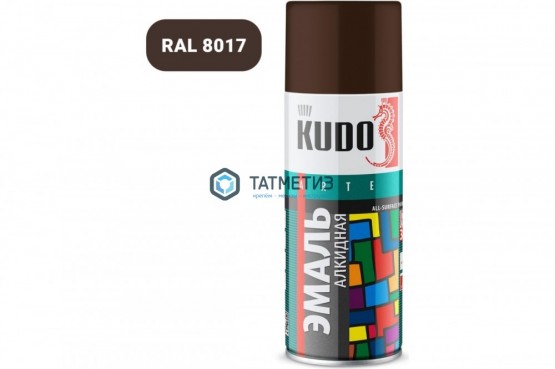 Краска аэроз. KUDO 520 мл. №1012  КОРИЧНЕВАЯ  RAL 8017 |  «ТАТМЕТИЗ» Краска аэроз. KUDO 520 мл. №1012  КОРИЧНЕВАЯ  RAL 8017 -  магазин крепежа «ТАТМЕТИЗ»