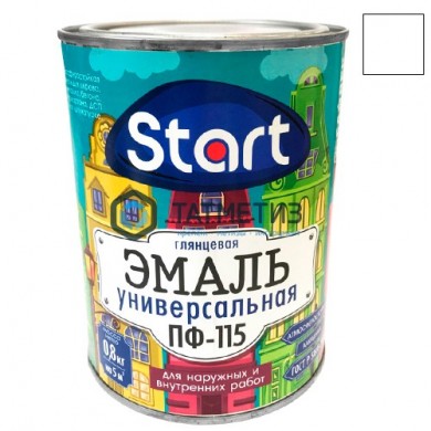 Эмаль ПФ-115  БЕЛАЯ  глянцевая 0,8 кг-. /14 СТАРТ |  «ТАТМЕТИЗ» Эмаль ПФ-115  БЕЛАЯ  глянцевая 0,8 кг-. /14 СТАРТ -  магазин крепежа «ТАТМЕТИЗ»