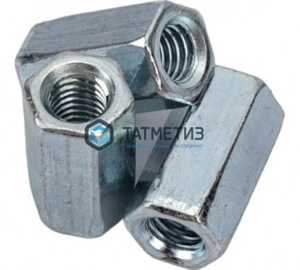 Гайка соединительная DIN 6334, оц  М8  (1300 шт/уп)  МН |  «ТАТМЕТИЗ» Гайка соединительная DIN 6334, оц  М8  (1300 шт/уп)  МН -  магазин крепежа «ТАТМЕТИЗ»