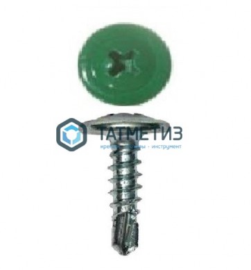 Саморез п/ш сверло 4,2x19  RAL 6029 |  «ТАТМЕТИЗ» Саморез п/ш сверло 4,2x19  RAL 6029 -  магазин крепежа «ТАТМЕТИЗ»