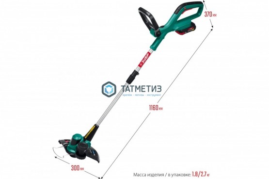 Триммер аккумуляторный 18 В, 1 АКБ (2 Ач) ЗУБР |  «ТАТМЕТИЗ» Триммер аккумуляторный 18 В, 1 АКБ (2 Ач) ЗУБР -  магазин крепежа «ТАТМЕТИЗ»