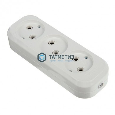 Колодка удлинителя 3-м б/з АВС-пл. UNIVersal E203 |  «ТАТМЕТИЗ» Колодка удлинителя 3-м б/з АВС-пл. UNIVersal E203 -  магазин крепежа «ТАТМЕТИЗ»