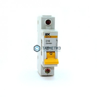 Выключатель авт. мод. 1п C 16А ВА 47-29 4.5кА MVA20-1-016-C ИЭК |  «ТАТМЕТИЗ» Выключатель авт. мод. 1п C 16А ВА 47-29 4.5кА MVA20-1-016-C ИЭК -  магазин крепежа «ТАТМЕТИЗ»