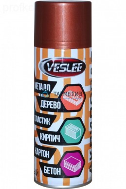 Краска аэроз. VESLEE  МЕДНАЯ 520 мл. |  «ТАТМЕТИЗ» Краска аэроз. VESLEE  МЕДНАЯ 520 мл. -  магазин крепежа «ТАТМЕТИЗ»