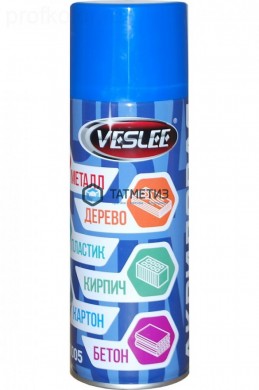 Краска аэроз. VESLEE  СИНЯЯ  520 мл. RAL 5005 |  «ТАТМЕТИЗ» Краска аэроз. VESLEE  СИНЯЯ  520 мл. RAL 5005 -  магазин крепежа «ТАТМЕТИЗ»