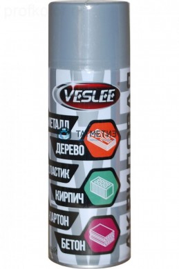 Краска аэроз. VESLEE  СЕРАЯ  грунт 520 мл. -  магазин крепежа «ТАТМЕТИЗ»