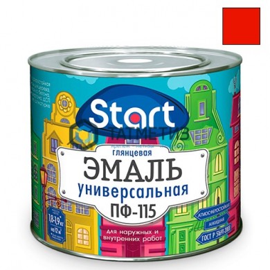 Эмаль ПФ-115  КРАСНАЯ  1,8 кг-. /6 СТАРТ |  «ТАТМЕТИЗ» Эмаль ПФ-115  КРАСНАЯ  1,8 кг-. /6 СТАРТ -  магазин крепежа «ТАТМЕТИЗ»