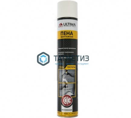 Пена монтажная ULTIMA 700 мл всесезонная |  «ТАТМЕТИЗ» Пена монтажная ULTIMA 700 мл всесезонная -  магазин крепежа «ТАТМЕТИЗ»