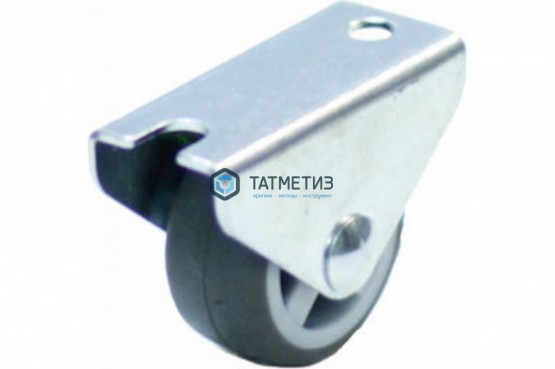 Колесо мебельное неповоротное с площадкой 30 мм, TPR, полипропил. обод, втулка скольжения |  «ТАТМЕТИЗ» Колесо мебельное неповоротное с площадкой 30 мм, TPR, полипропил. обод, втулка скольжения -  магазин крепежа «ТАТМЕТИЗ»