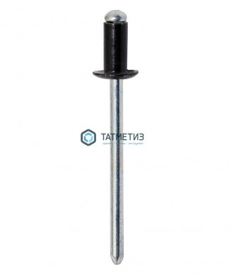 Заклепки ZK ал/ст 4,8x12 RAL 9005 |  «ТАТМЕТИЗ» Заклепки ZK ал/ст 4,8x12 RAL 9005 -  магазин крепежа «ТАТМЕТИЗ»