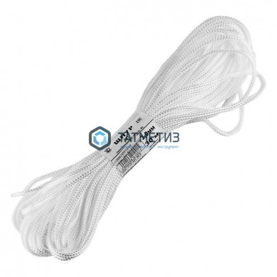 Шнур плетеный б/с ПП-Ф 16пр d= 5мм р/н__кгс БЕЛ |  «ТАТМЕТИЗ» Шнур плетеный б/с ПП-Ф 16пр d= 5мм р/н__кгс БЕЛ -  магазин крепежа «ТАТМЕТИЗ»