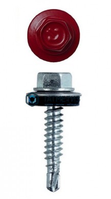 Саморез окраш.кров. 5,5х25 /3005/(2400 шт./уп.) SR -  магазин крепежа «ТАТМЕТИЗ»