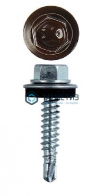 Саморез окраш.кров. 5,5х25 /8017/ DAXMER M (10х250) -  магазин крепежа «ТАТМЕТИЗ»