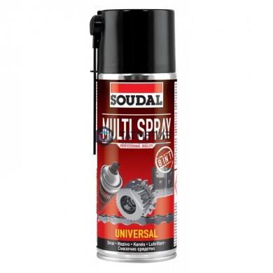 Смазка SOUDAL многофункциональная Multi Spray, 400 мл |  «ТАТМЕТИЗ» Смазка SOUDAL многофункциональная Multi Spray, 400 мл -  магазин крепежа «ТАТМЕТИЗ»