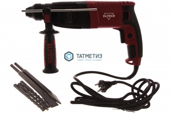Перфоратор ELITECH П 0623РЭМ (SDS+,620Вт,3реж,2.1Дж,набор оснастки,кейс) |  «ТАТМЕТИЗ» Перфоратор ELITECH П 0623РЭМ (SDS+,620Вт,3реж,2.1Дж,набор оснастки,кейс) -  магазин крепежа «ТАТМЕТИЗ»