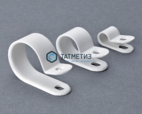 Серьга д/кабеля D16 БЕЛАЯ  (500 шт/уп) |  «ТАТМЕТИЗ» Серьга д/кабеля D16 БЕЛАЯ  (500 шт/уп) -  магазин крепежа «ТАТМЕТИЗ»