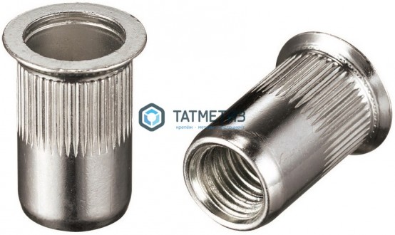 Заклепка резьбовая потайной борт М 4  (1000 шт/уп) KL |  «ТАТМЕТИЗ» Заклепка резьбовая потайной борт М 4  (1000 шт/уп) KL -  магазин крепежа «ТАТМЕТИЗ»