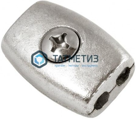 Зажим "Бочонок" 2  (100 шт/уп) |  «ТАТМЕТИЗ» Зажим "Бочонок" 2  (100 шт/уп) -  магазин крепежа «ТАТМЕТИЗ»