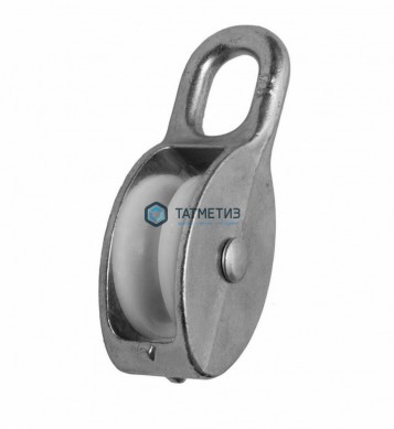 Блок одинарный пласт оц. 50  (2") |  «ТАТМЕТИЗ» Блок одинарный пласт оц. 50  (2") -  магазин крепежа «ТАТМЕТИЗ»