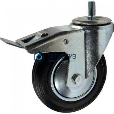 Колесо поворотные с болтом и тормозом d 125 мм -  магазин крепежа «ТАТМЕТИЗ»