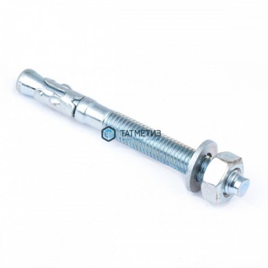Анкер клиновой 20x300  ( 10 шт/уп) белый цинк R |  «ТАТМЕТИЗ» Анкер клиновой 20x300  ( 10 шт/уп) белый цинк R -  магазин крепежа «ТАТМЕТИЗ»