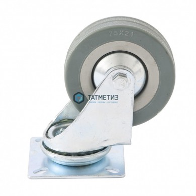 Колесо поворотное d  75мм, крепление  платформенное// Сибртех |  «ТАТМЕТИЗ» Колесо поворотное d  75мм, крепление  платформенное// Сибртех -  магазин крепежа «ТАТМЕТИЗ»