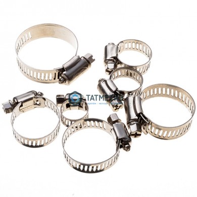 Хомут червячный нержавеющий  80-100/12 мм W2 |  «ТАТМЕТИЗ» Хомут червячный нержавеющий  80-100/12 мм W2 -  магазин крепежа «ТАТМЕТИЗ»