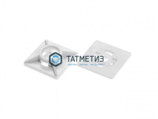 Площадка д/хом 19*19 белая (1000 шт/уп) |  «ТАТМЕТИЗ» Площадка д/хом 19*19 белая (1000 шт/уп) -  магазин крепежа «ТАТМЕТИЗ»