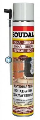 Пена монтажная SOUDAL  750мл /12 |  «ТАТМЕТИЗ» Пена монтажная SOUDAL  750мл /12 -  магазин крепежа «ТАТМЕТИЗ»