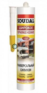 Герметик силиконовый SOUDAL универсальный ПРОЗРАЧНЫЙ 280 мл / 15 |  «ТАТМЕТИЗ» Герметик силиконовый SOUDAL универсальный ПРОЗРАЧНЫЙ 280 мл / 15 -  магазин крепежа «ТАТМЕТИЗ»