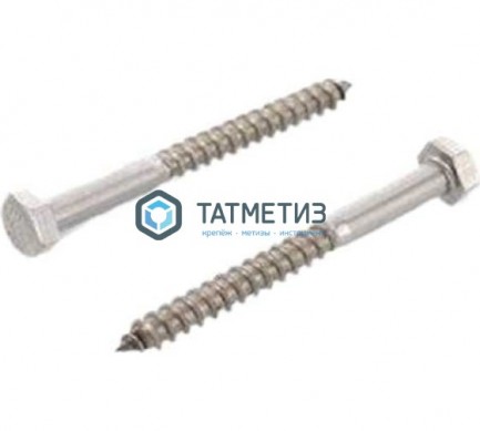 Шуруп по дереву DIN 571 А2  8х140 |  «ТАТМЕТИЗ» Шуруп по дереву DIN 571 А2  8х140 -  магазин крепежа «ТАТМЕТИЗ»