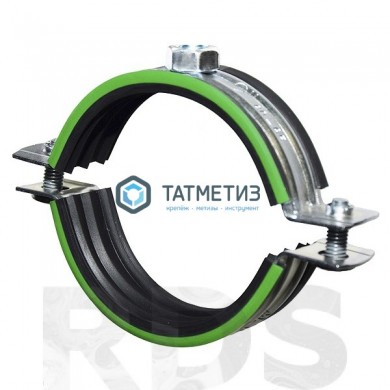 Хомут  48-52мм (1 1/2") сантехнический с гайкой М8 БЕЛЫЙ уплотнит. |  «ТАТМЕТИЗ» Хомут  48-52мм (1 1/2") сантехнический с гайкой М8 БЕЛЫЙ уплотнит. -  магазин крепежа «ТАТМЕТИЗ»