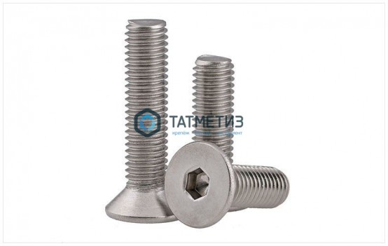 Винт DIN 7991/ISO 10642  М10 х 50 (10.9) ОЦ с потай головкой и внутр.шестигранником |  «ТАТМЕТИЗ» Винт DIN 7991/ISO 10642  М10 х 50 (10.9) ОЦ с потай головкой и внутр.шестигранником -  магазин крепежа «ТАТМЕТИЗ»