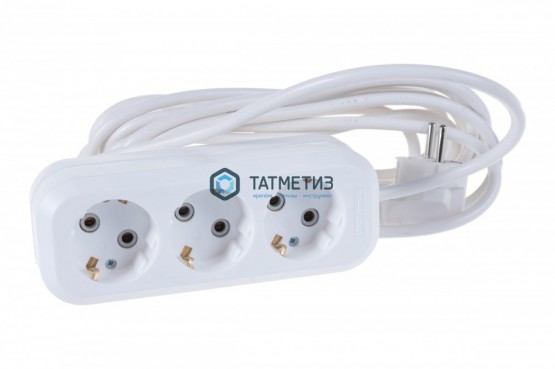 Удлинитель бытовой 4х5м с заземл. 10А, ПВС 3x0,75, UNIVersal У10-555 |  «ТАТМЕТИЗ» Удлинитель бытовой 4х5м с заземл. 10А, ПВС 3x0,75, UNIVersal У10-555 -  магазин крепежа «ТАТМЕТИЗ»