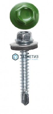 Саморез окраш.кров. 4,8х35 /6002/ светло-зеленый (3000) |  «ТАТМЕТИЗ» Саморез окраш.кров. 4,8х35 /6002/ светло-зеленый (3000) -  магазин крепежа «ТАТМЕТИЗ»