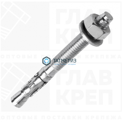 Анкер клиновой 20x125  ( 10 шт/уп) БЕЛЫЙ ЦИНК R |  «ТАТМЕТИЗ» Анкер клиновой 20x125  ( 10 шт/уп) БЕЛЫЙ ЦИНК R -  магазин крепежа «ТАТМЕТИЗ»