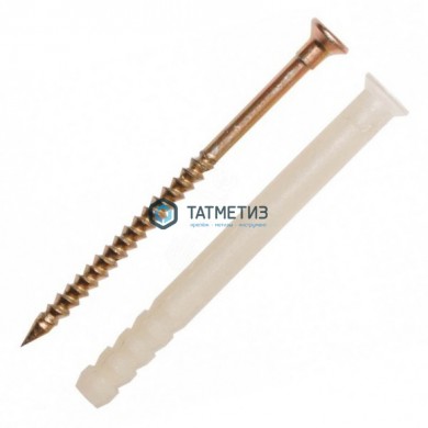 Дюбель-гвоздь  8х100 потай (100 шт/уп) ТК нейлон |  «ТАТМЕТИЗ» Дюбель-гвоздь  8х100 потай (100 шт/уп) ТК нейлон -  магазин крепежа «ТАТМЕТИЗ»