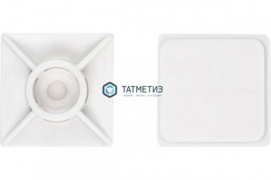 Площадка д/хом 27*27 белая (500 шт/уп.) |  «ТАТМЕТИЗ» Площадка д/хом 27*27 белая (500 шт/уп.) -  магазин крепежа «ТАТМЕТИЗ»