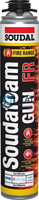 Пена монтажная огнестойкая SOUDAL  SOUDAFOAM 1K FR 750 мл (12 шт/уп) Пена монтажная огнестойкая SOUDAL  SOUDAFOAM 1K FR 750 мл (12 шт/уп)