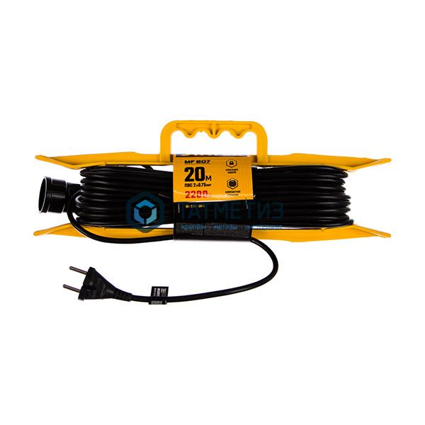 Удлинитель на рамке 1 х 20 м, с/з, ПВС 3х2,5, 4000 Вт, IP20, 16А, Атлант Удлинитель на рамке 1 х 20 м, с/з, ПВС 3х2,5, 4000 Вт, IP20, 16А, Атлант